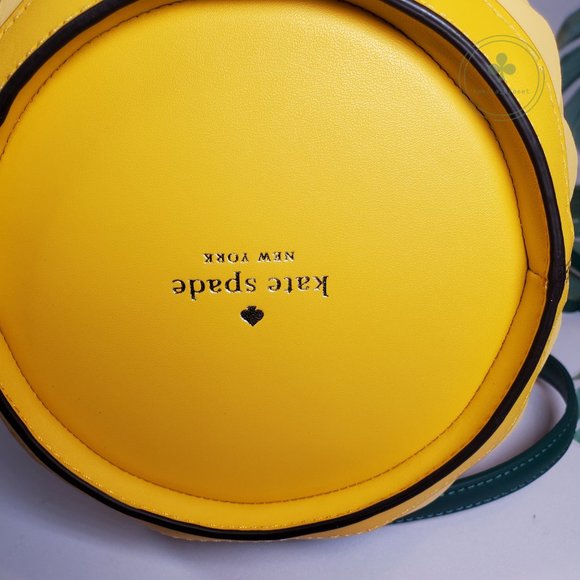 MAKE AN OFFER Kate Spade Pineapple Crossbody Bucket Bag Amazing Colada Novelty - Picture 8 of 8